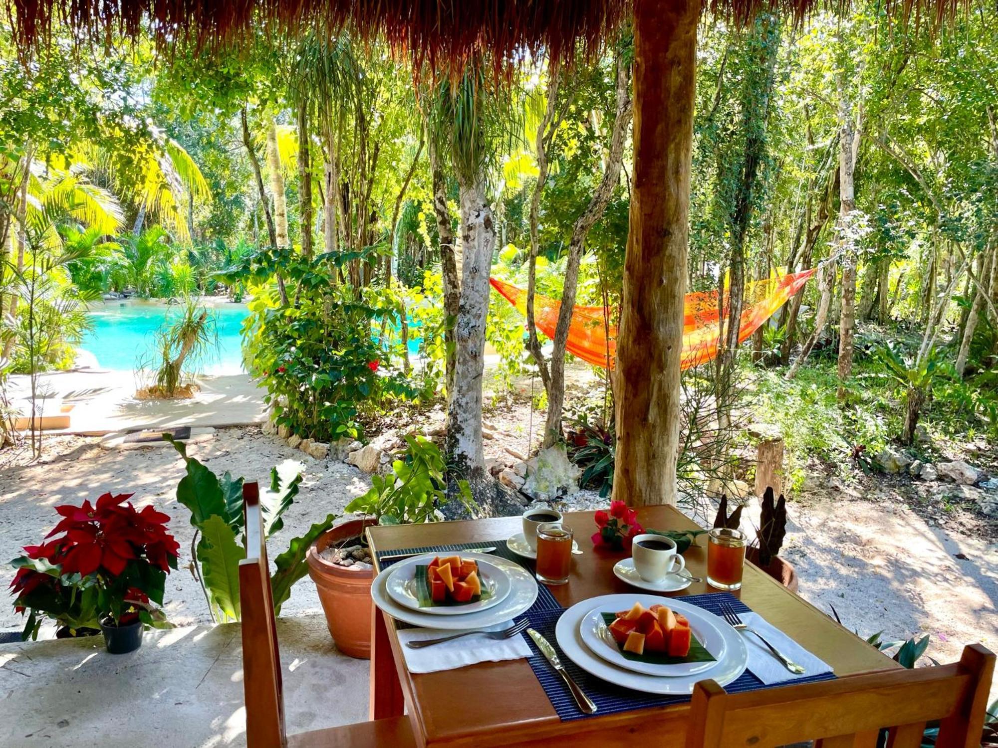 Hotel Glamping Bunga Lotus Tulum Exterior foto